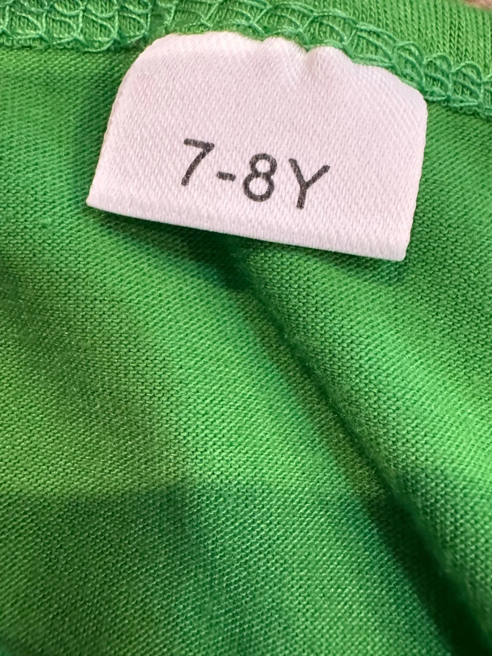 Girls Green Shamrock Ruffle Tunic & Black Leggings Matching Set Sz 7-8Y (7)